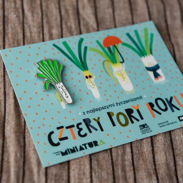 Pin w kształcie pora | wzór 3